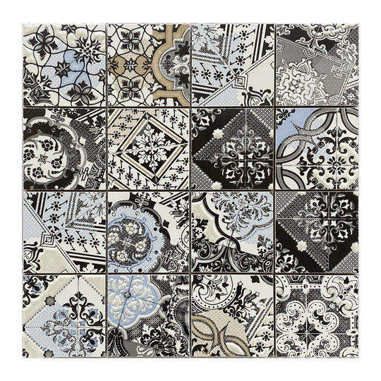 Keystone 12" x 12" Mix Classic Glossy Porcelain Mosaic