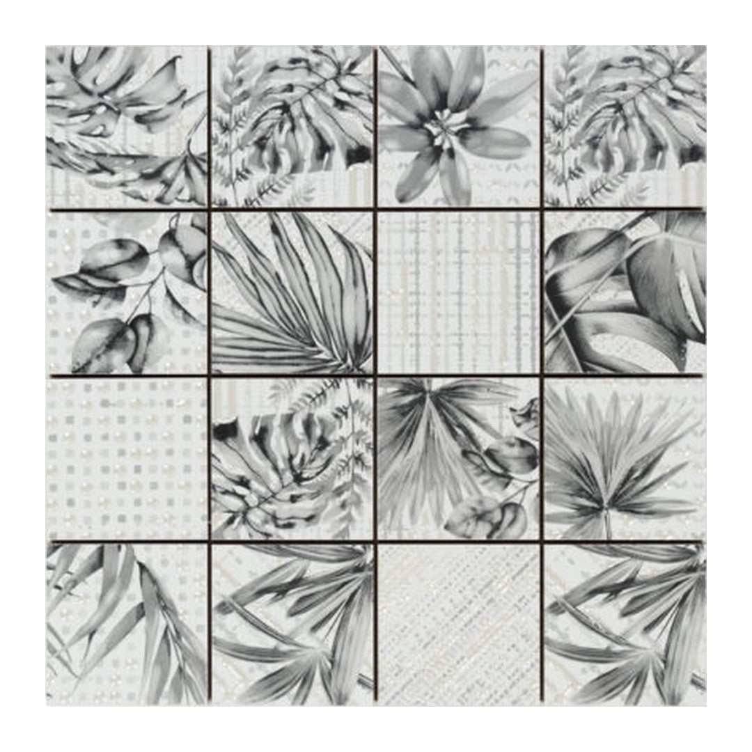 Keystone 12" x 12" Garden Glossy Porcelain Mosaic