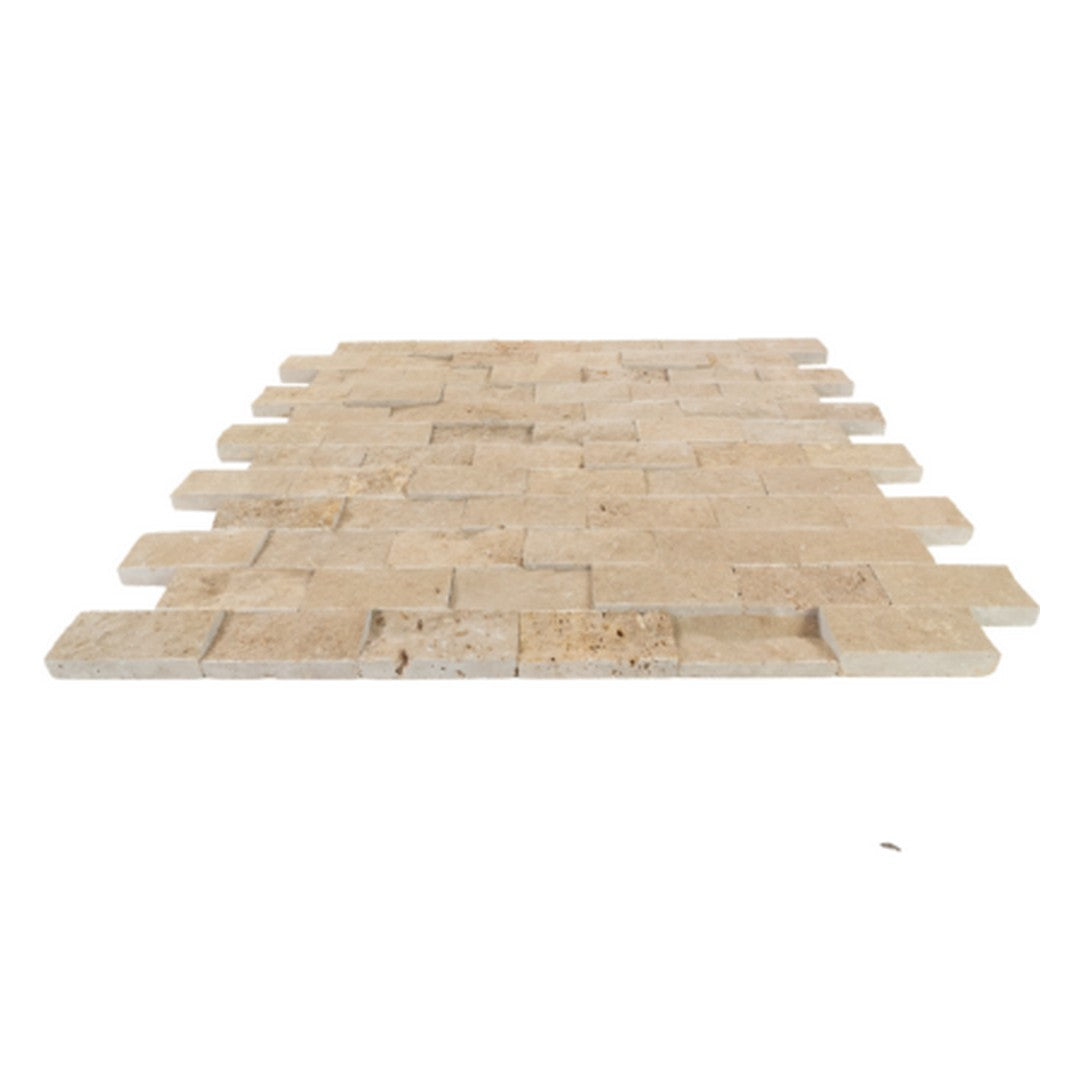 Keystone 12" x 12" Noce Split Face Natural Stone Mosaic-Noce