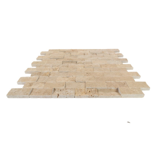 Keystone 12" x 12" Noce Split Face Natural Stone Mosaic-Noce
