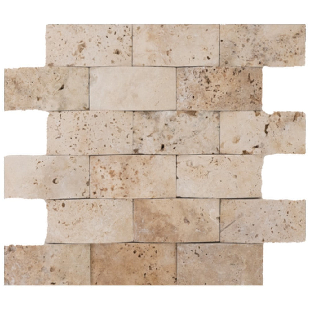 Keystone 12" x 12" Tiramisu Honed Braid Natural Stone Mosaic