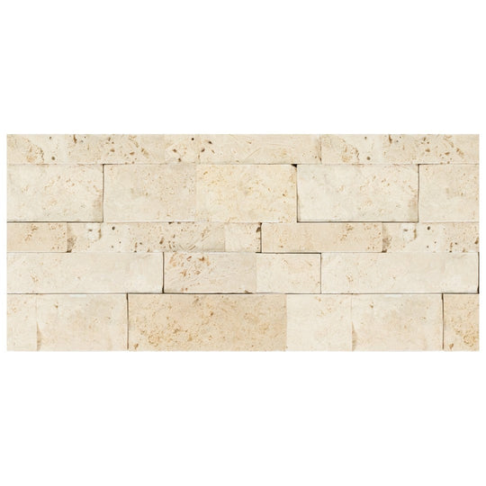 Keystone 7" x 12" Extra Light Split Face Natural Stone Mosaic