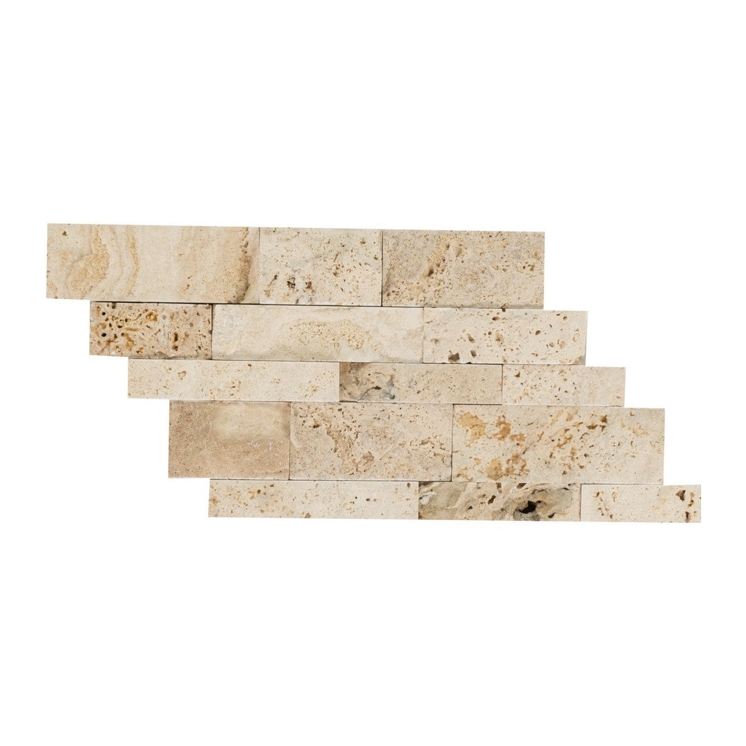 Keystone 7" x 12" Tiramisu Split Face Natural Stone Panel Mosaic