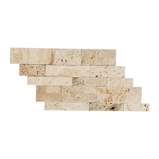 Keystone 7" x 12" Tiramisu Split Face Natural Stone Panel Mosaic