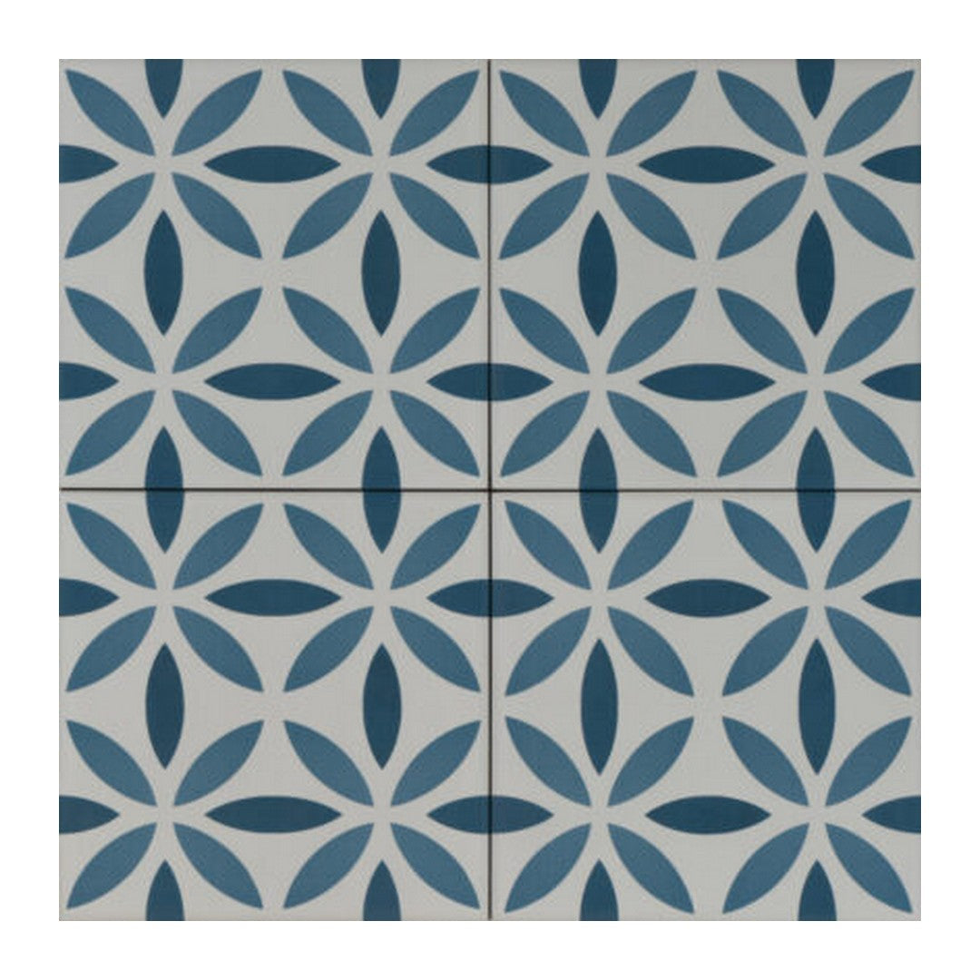Keystone 6" x 6" Aquarel Deco Matte Porcelain Pool Tile