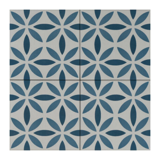 Keystone 6" x 6" Aquarel Deco Matte Porcelain Pool Tile