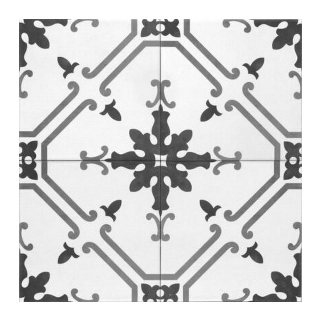 Keystone 6" x 6" Aquarel Deco Matte Porcelain Pool Tile