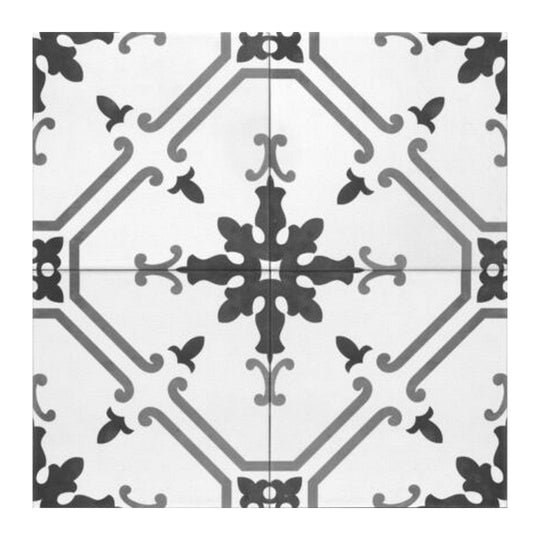 Keystone 6" x 6" Aquarel Deco Matte Porcelain Pool Tile