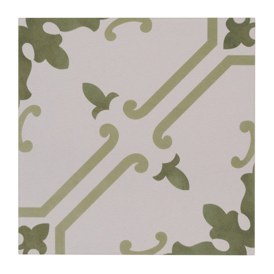 Keystone 6" x 6" Aquarel Deco Matte Porcelain Pool Tile