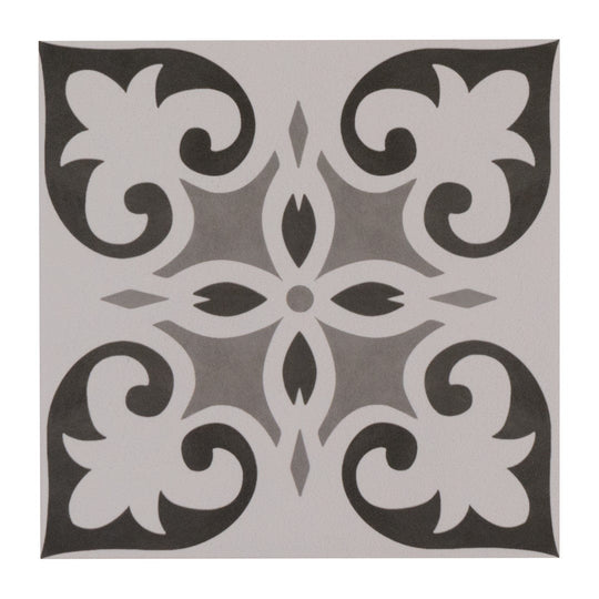 Keystone 6" x 6" Aquarel Deco Matte Porcelain Pool Tile