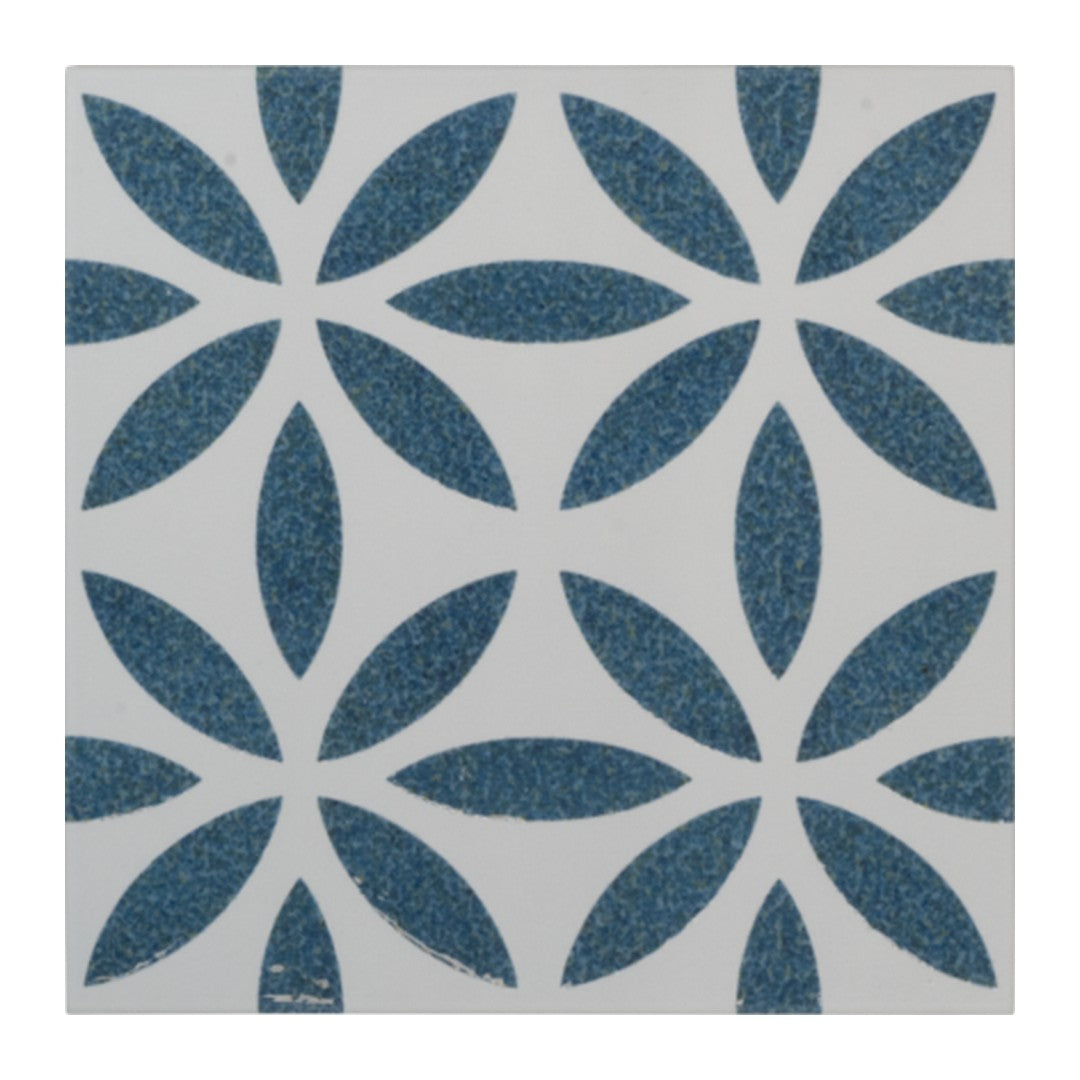 Keystone 6" x 6" Aquarel Deco Polished Porcelain Pool Tile