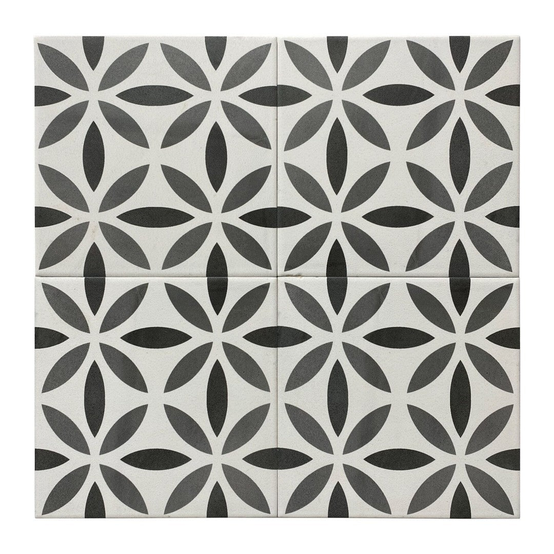 Keystone 6" x 6" Aquarel Deco Matte Porcelain Pool Tile