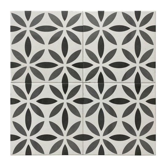 Keystone 6" x 6" Aquarel Deco Matte Porcelain Pool Tile