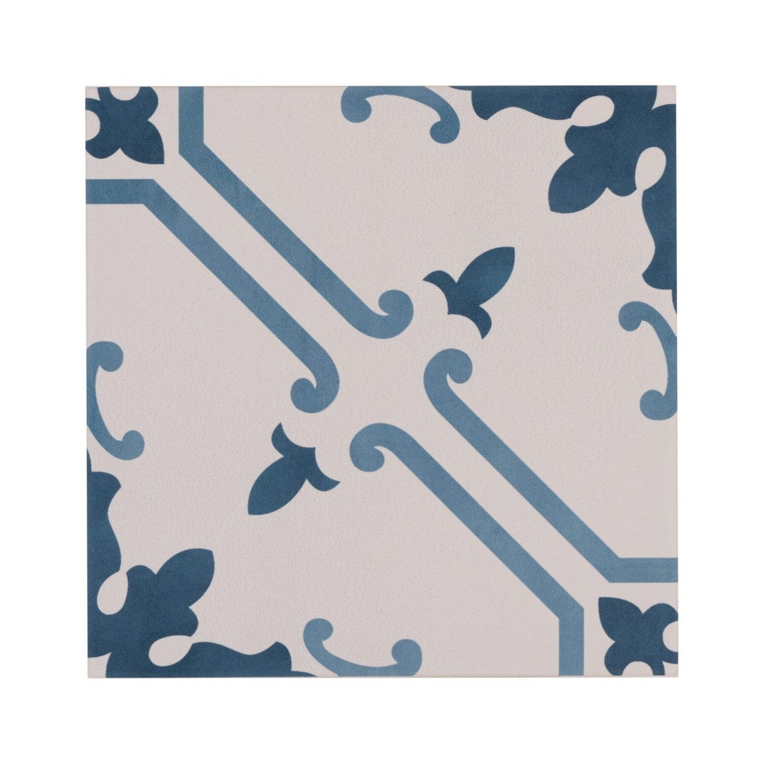 Keystone 6" x 6" Aquarel Deco Matte Porcelain Pool Tile