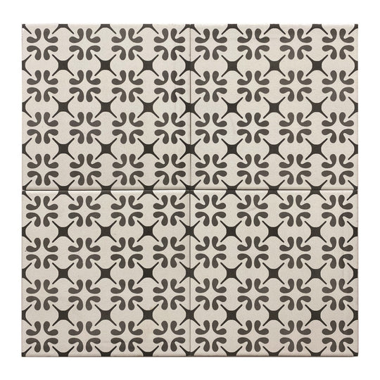 Keystone 6" x 6" Aquarel Deco Matte Porcelain Pool Tile
