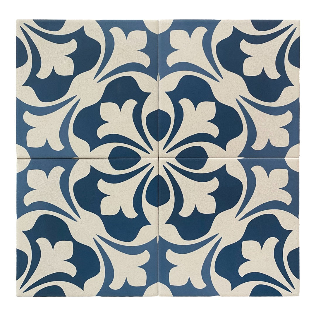 Keystone 6" x 6" Aquarel Deco Matte Porcelain Pool Tile