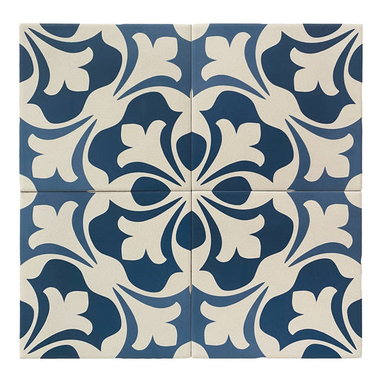 Keystone 6" x 6" Aquarel Deco Matte Porcelain Pool Tile