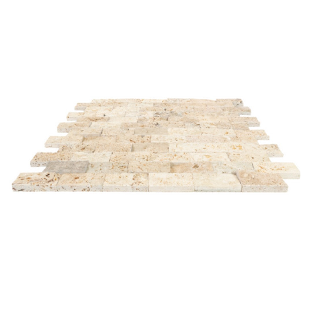 Keystone 12" x 12" Tuscany Rustic Split Face Natural Stone Mosaic-Tuscany Rustic