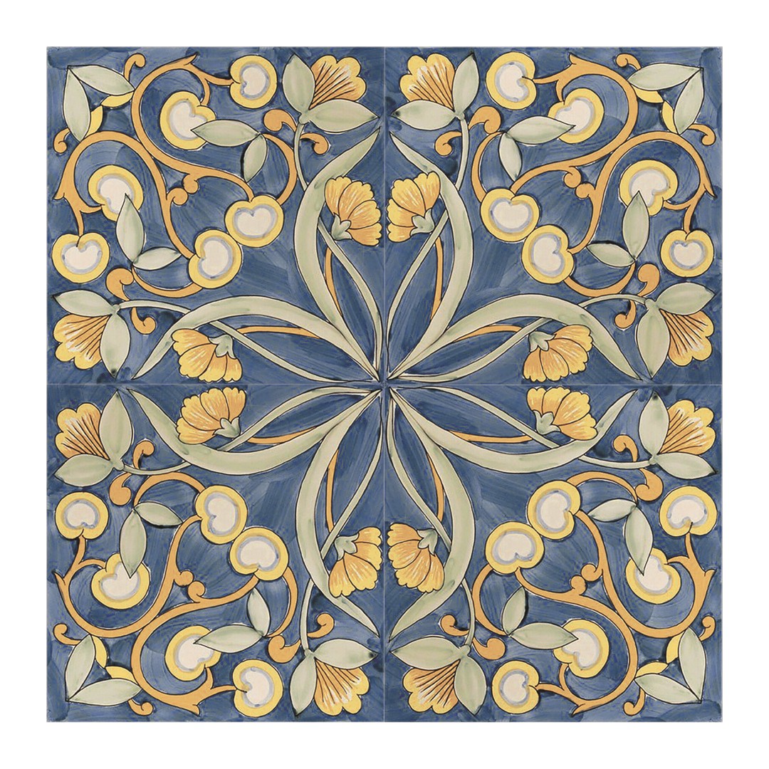 Keystone 6" x 6" Maiolica Glossy Porcelain Pool Tile