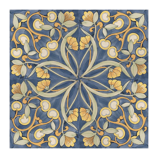 Keystone 6" x 6" Maiolica Glossy Porcelain Pool Tile