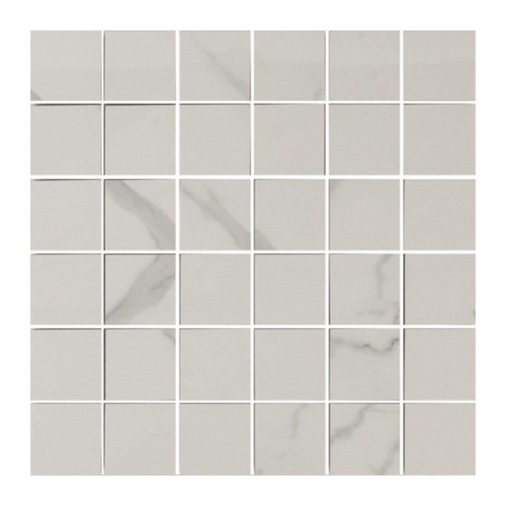 Keystone 12" x 12" Marble Statuario Polished Porcelain Mosaic