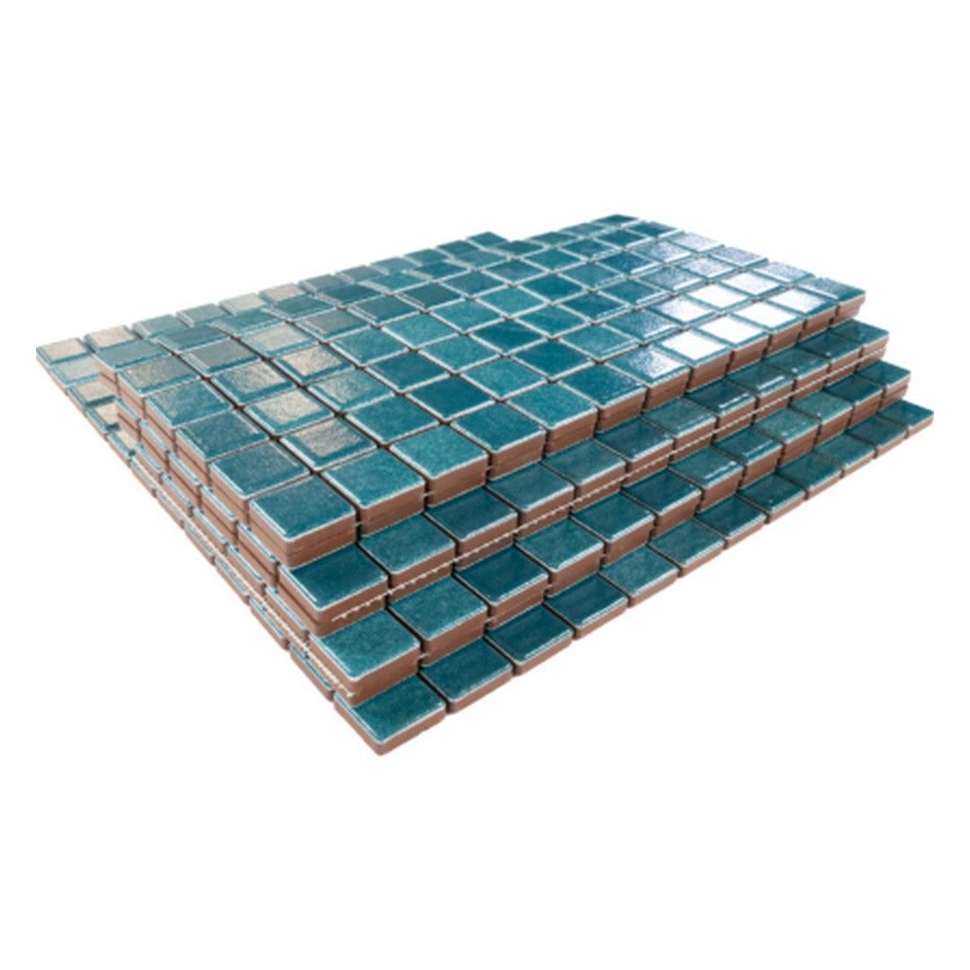 Keystone 12" x 12" Anthologhia Semi Gloss Porcelain Mosaic-Aralia