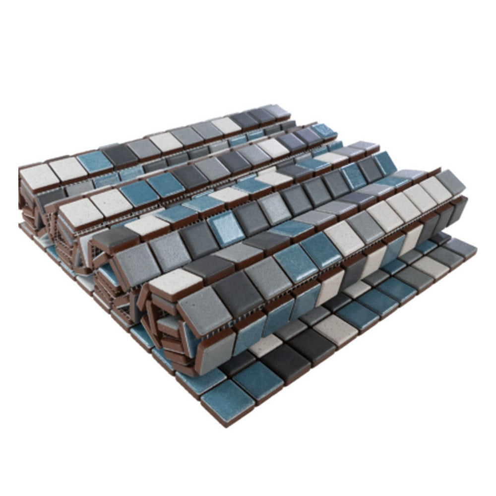 Keystone 12" x 12" Mix Color Matte Porcelain Mosaic-New Beat