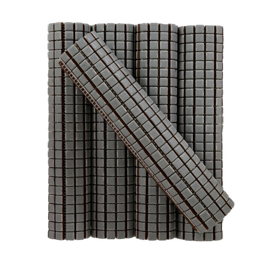 Keystone 12" x 12" Seta Matte Porcelain Mosaic-Cemento