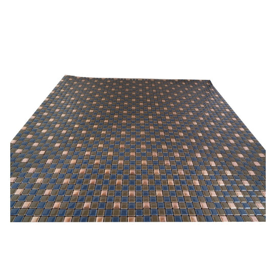 Keystone 12" x 12" Trio Glossy Porcelain Mosaic-Dark Blue