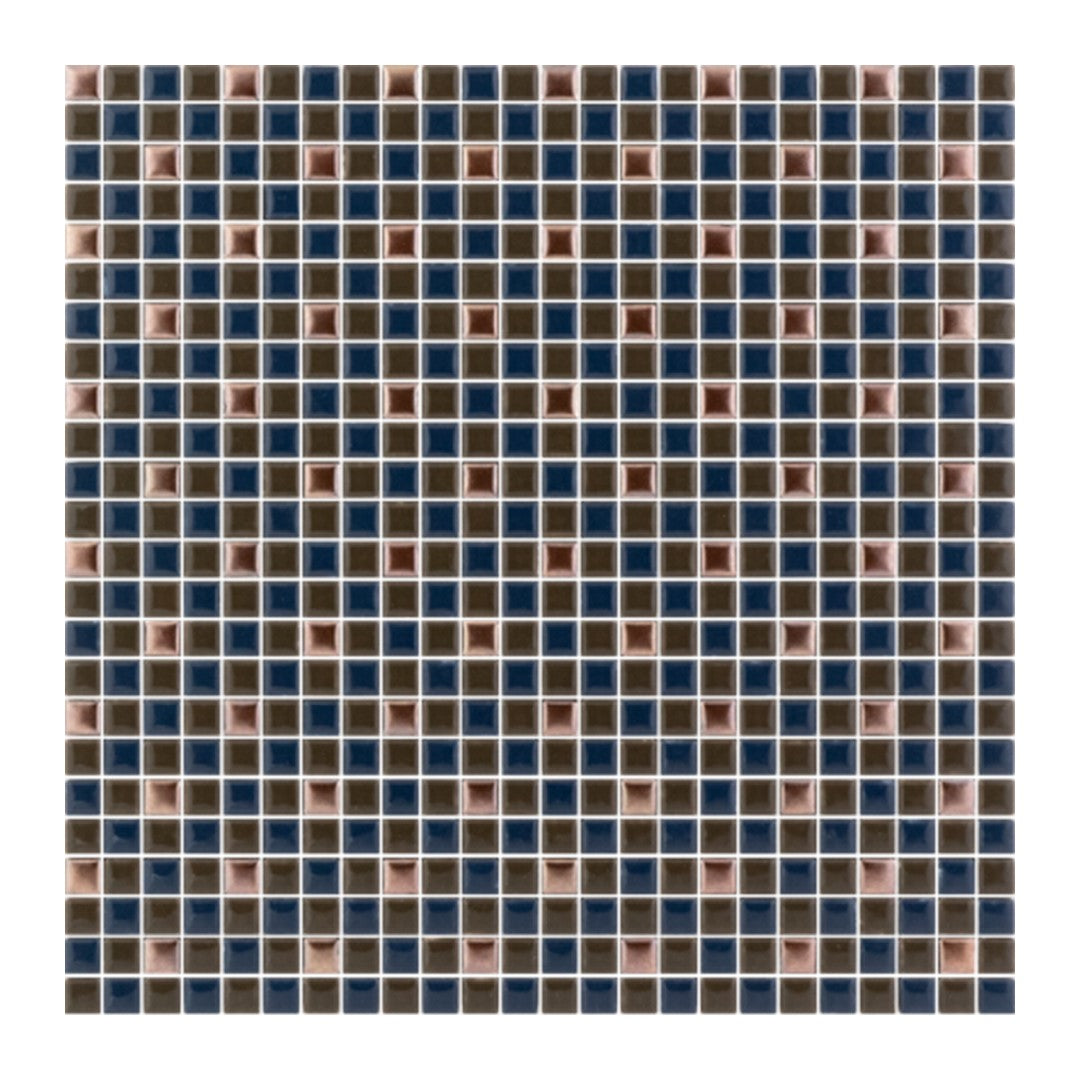 Keystone 12" x 12" Trio Glossy Porcelain Mosaic