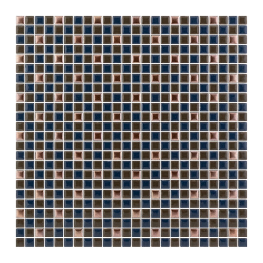 Keystone 12" x 12" Trio Glossy Porcelain Mosaic