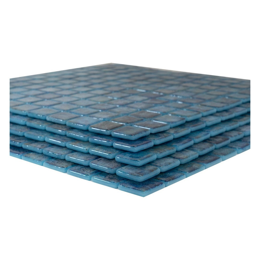 Keystone 12" x 12" Fusion Glass 1" Mosaic-Zafiro