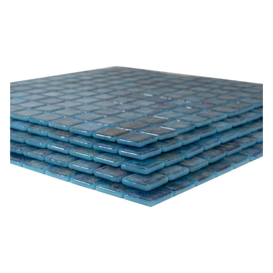 Keystone 12" x 12" Fusion Glass 1" Mosaic-Zafiro