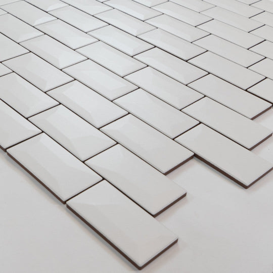 Keystone 12" x 12" Libra Matte Porcelain Wall Mosaic-Milk