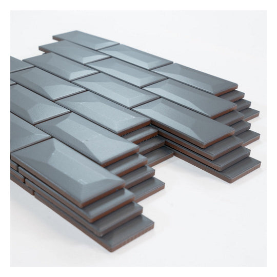 Keystone 12" x 12" Libra Matte Porcelain Wall Mosaic-Oyster