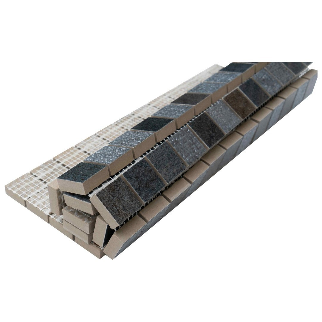 Keystone 12" x 12" Magnetic Polished Porcelain Mosaic-Blue