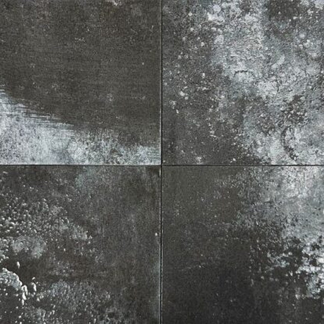 Keystone 6" x 6" Beach Porcelain Pool Tile-Black