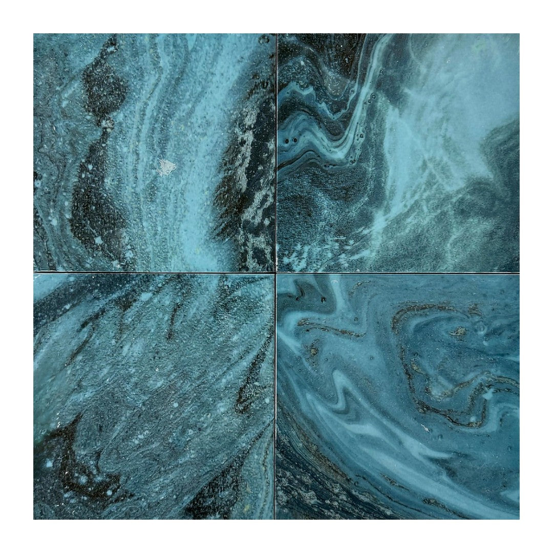 Keystone 6" x 6" Swirl Polished Porcelain Pool Tile