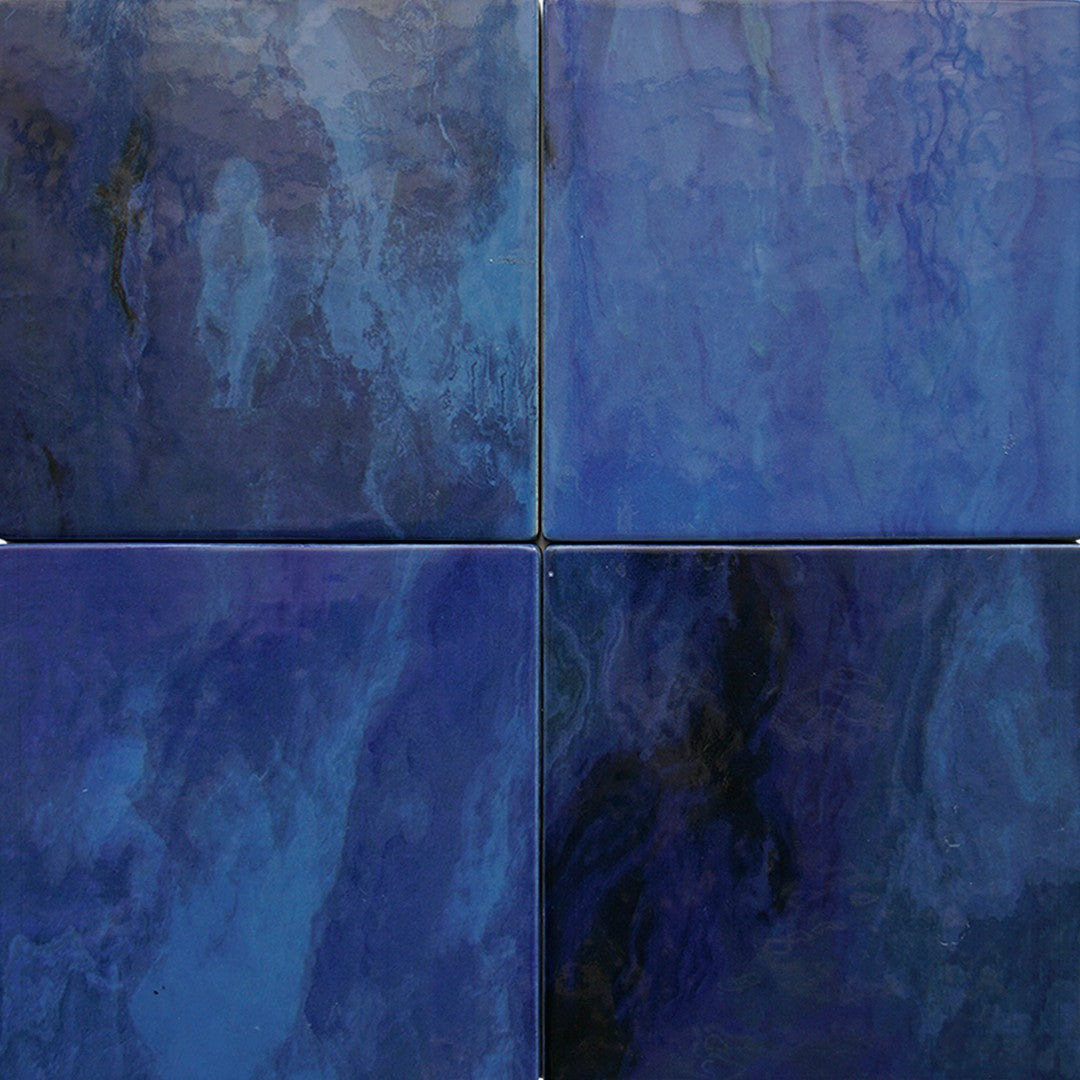 Keystone 6" x 6" Onice 15 Porcelain Pool Tile-Azul