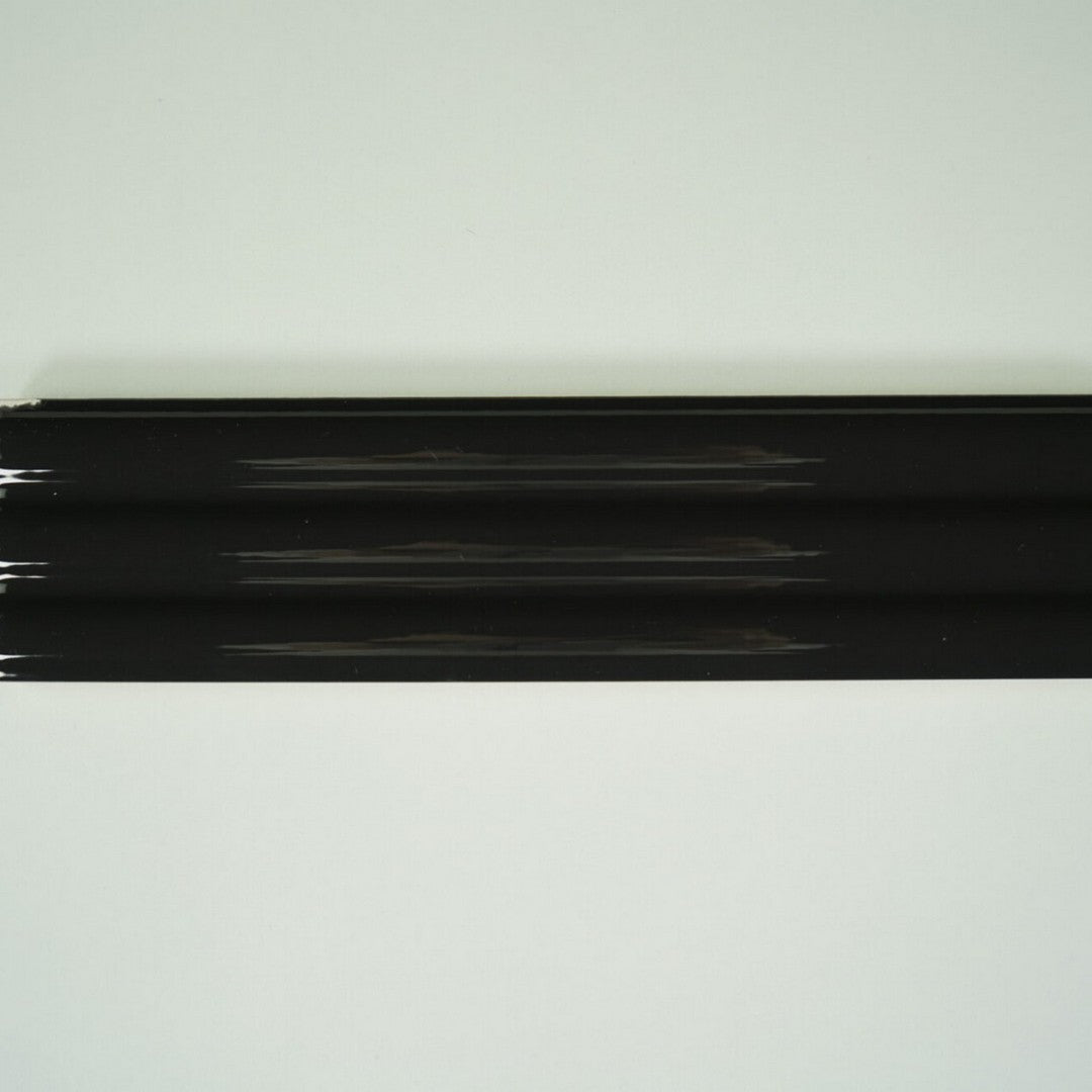 Keystone 2.5" x 10" Monoscopio Glossy Ceramic Wall Tile-3 Black