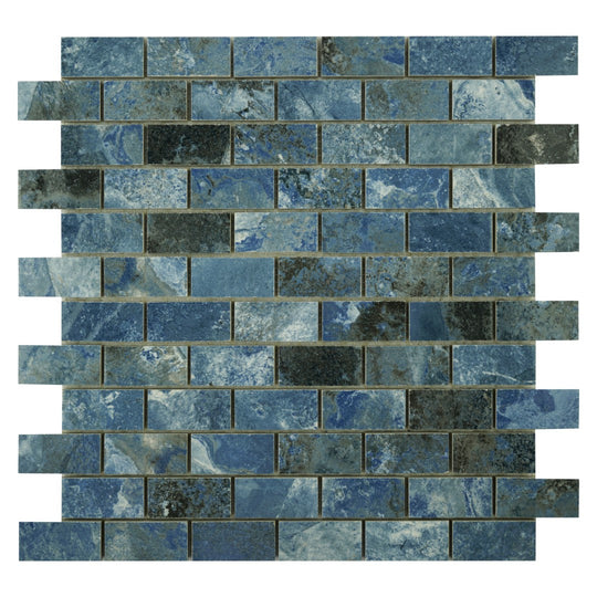 Keystone 12" x 12" Crystal Glossy Porcelain Mosaic