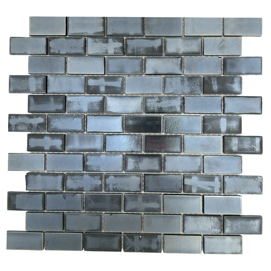 Keystone 12" x 12" Midnight Glass Mosaic