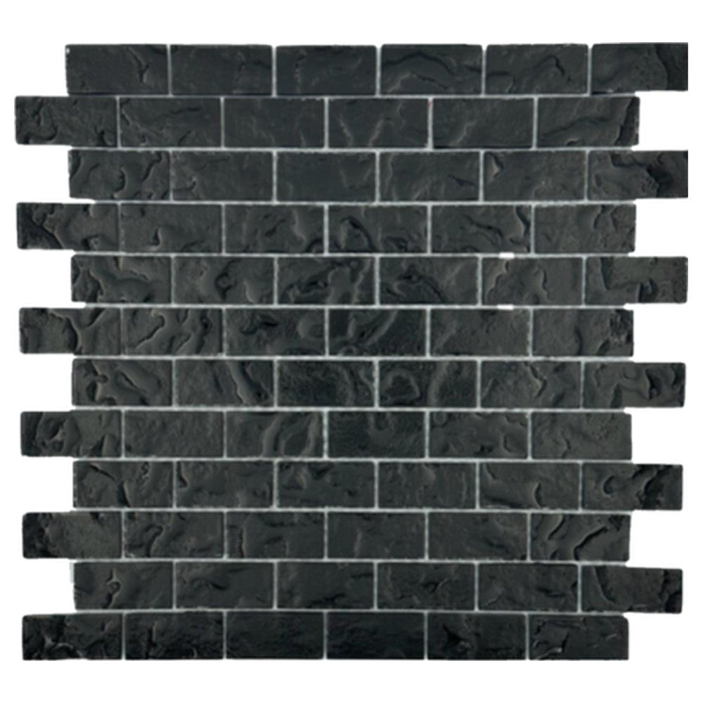 Keystone 12" x 12" Dark Matter Glass Mosaic