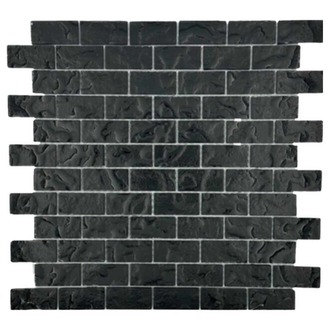 Keystone 12" x 12" Dark Matter Glass Mosaic