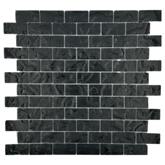 Keystone 12" x 12" Dark Matter Glass Mosaic