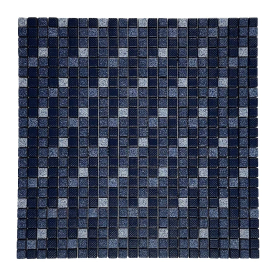 Keystone 12" x 12" Denim Matte Porcelain Mosaic