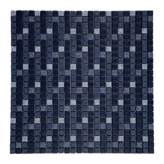 Keystone 12" x 12" Denim Matte Porcelain Mosaic