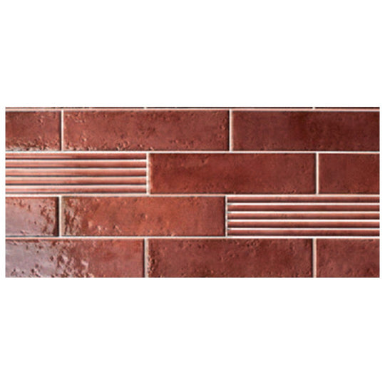 Keystone 3" x 12" Oxida Glossy Porcelain Wall Tile