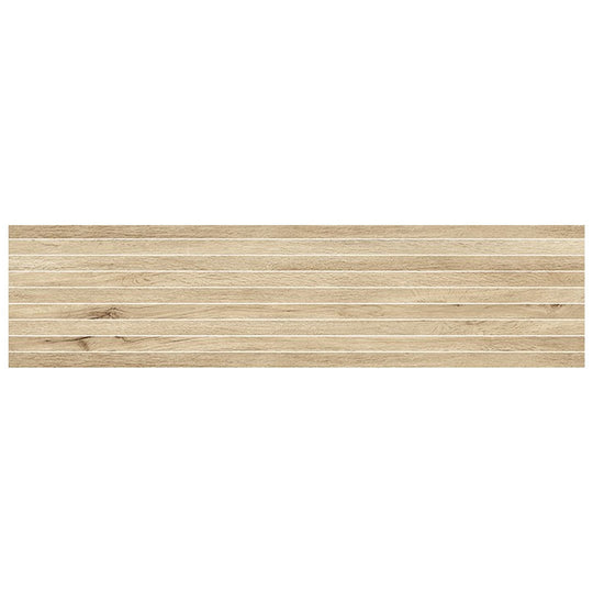 Keystone 12" x 48" Firenze Teak Porcelain Mosaic