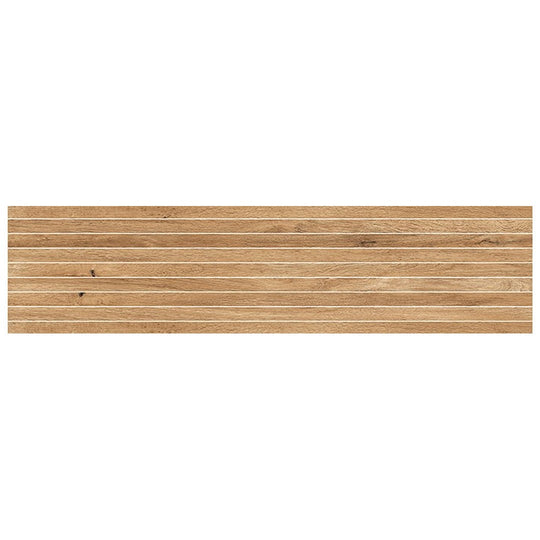 Keystone 12" x 48" Firenze Teak Porcelain Mosaic